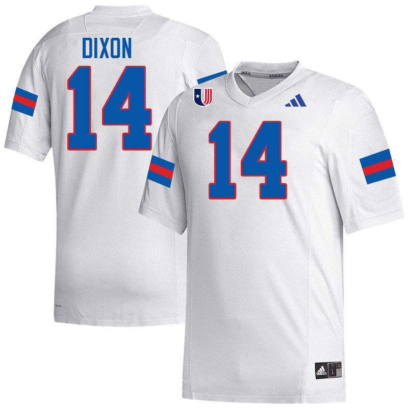 West Georgia Wolves #14 Ron Dixon College Football Jerseys,Uniforms-White